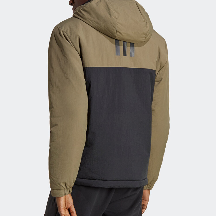 Стеганая куртка мужская оливковая Strata Adidas, оливковый — фото 3