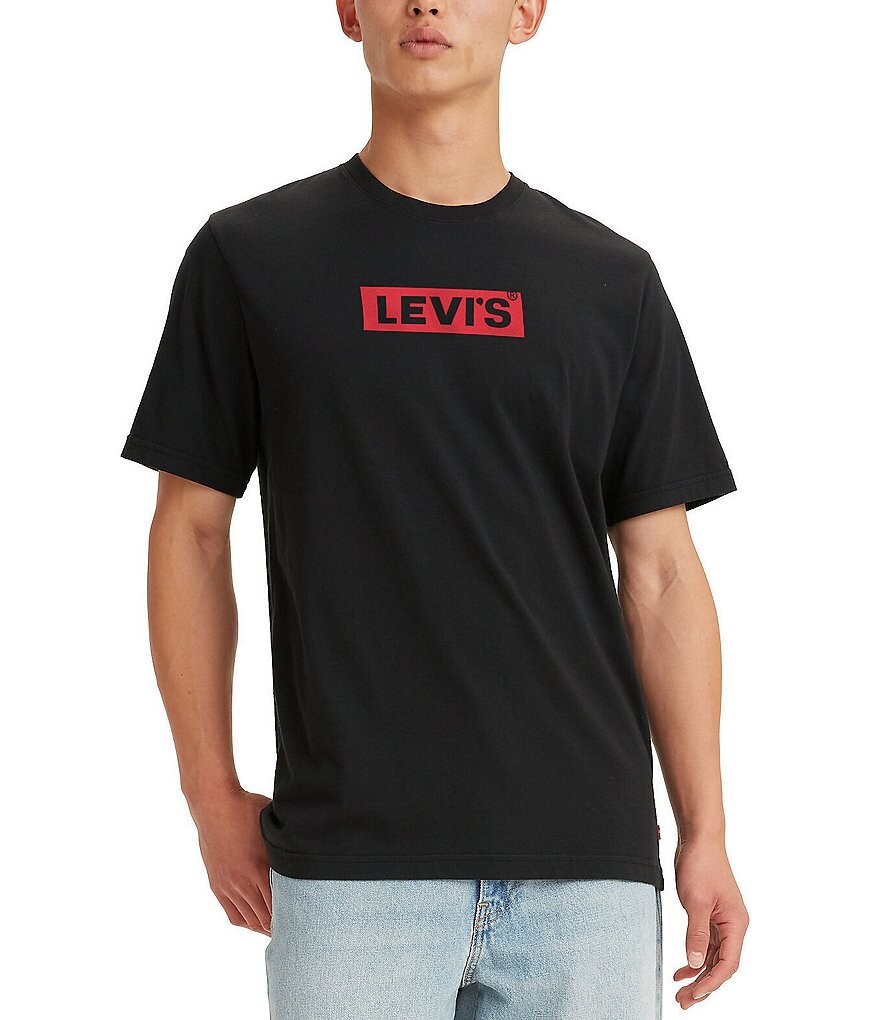 

Футболка с короткими рукавами Levi's Box Tab, черный