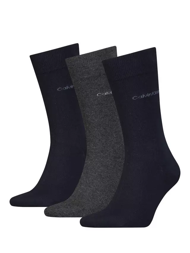 

Носки Calvin Klein Crew 3 шт, цвет navy/grey