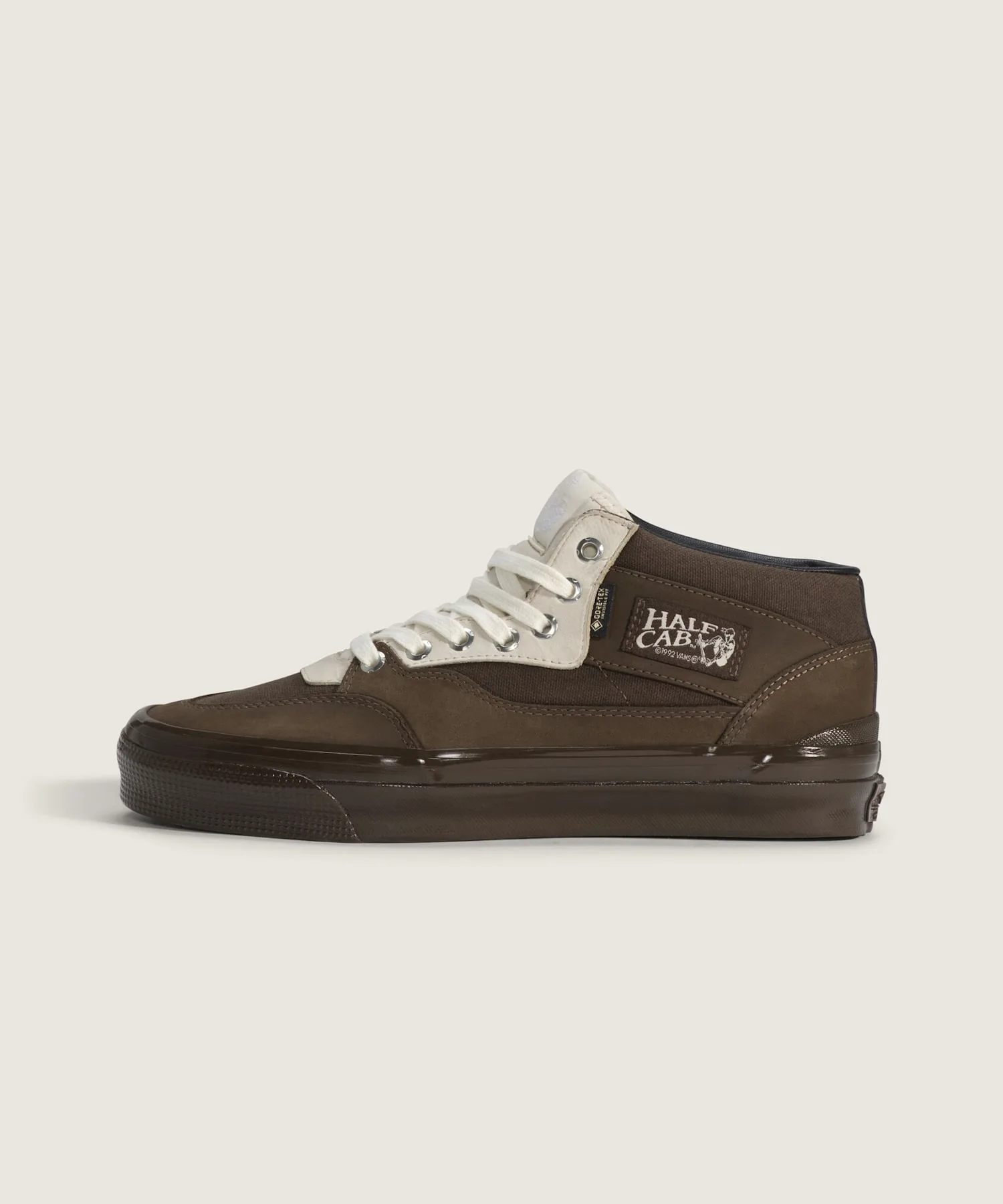 Кроссовки из натуральной кожи с Gore-TEX Half Cab 33 GTX Stockholm C VANS темно-коричневые