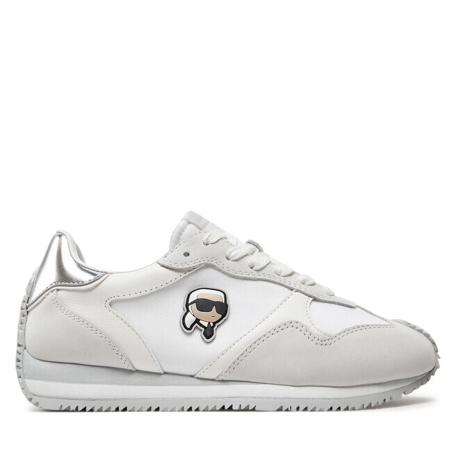 

Кроссовки KARL LAGERFELD KL63930N White Lthr/Textile w/Silver 41S, белый