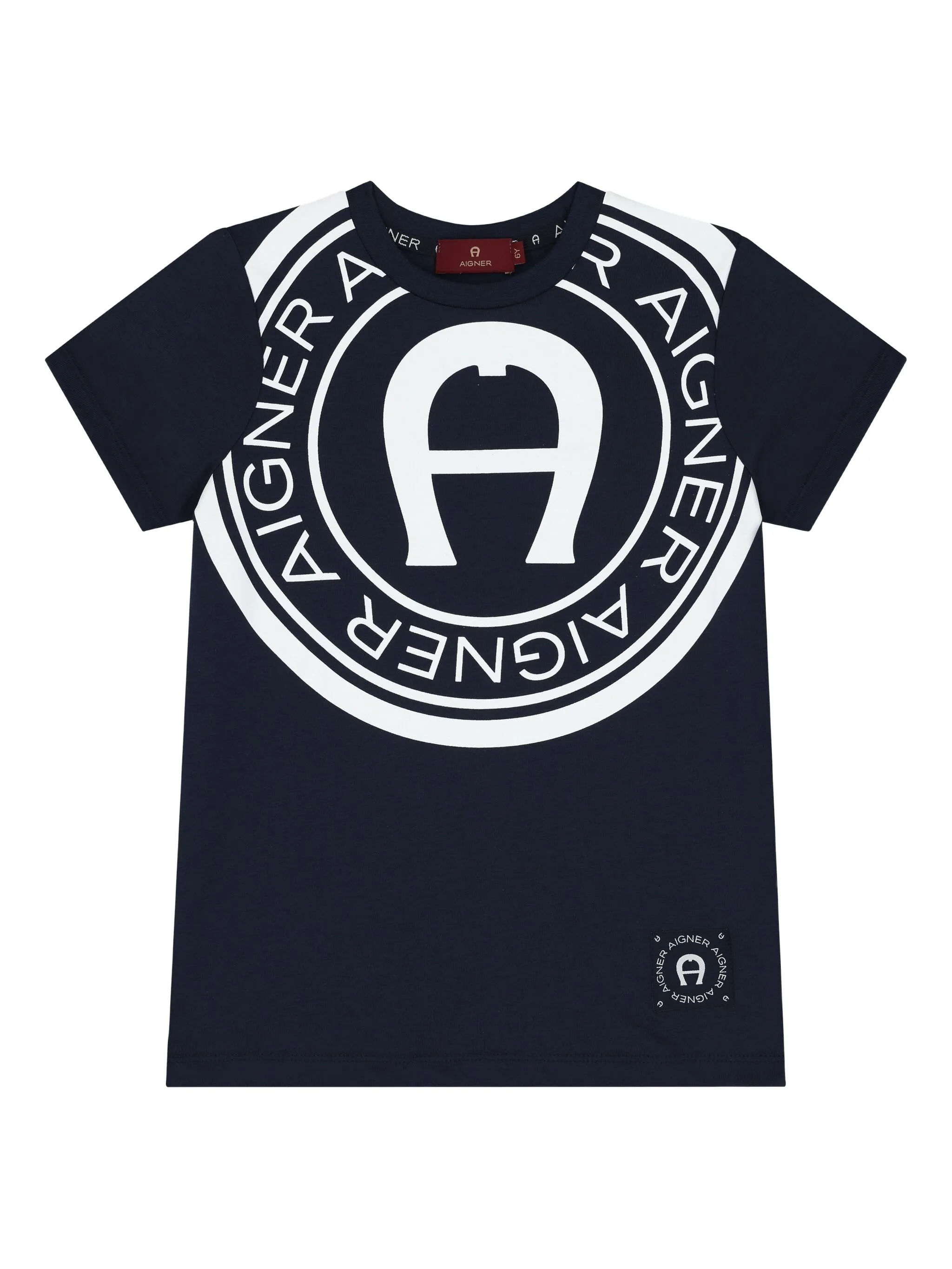 

Футболка с логотипом Aigner Kids, синий