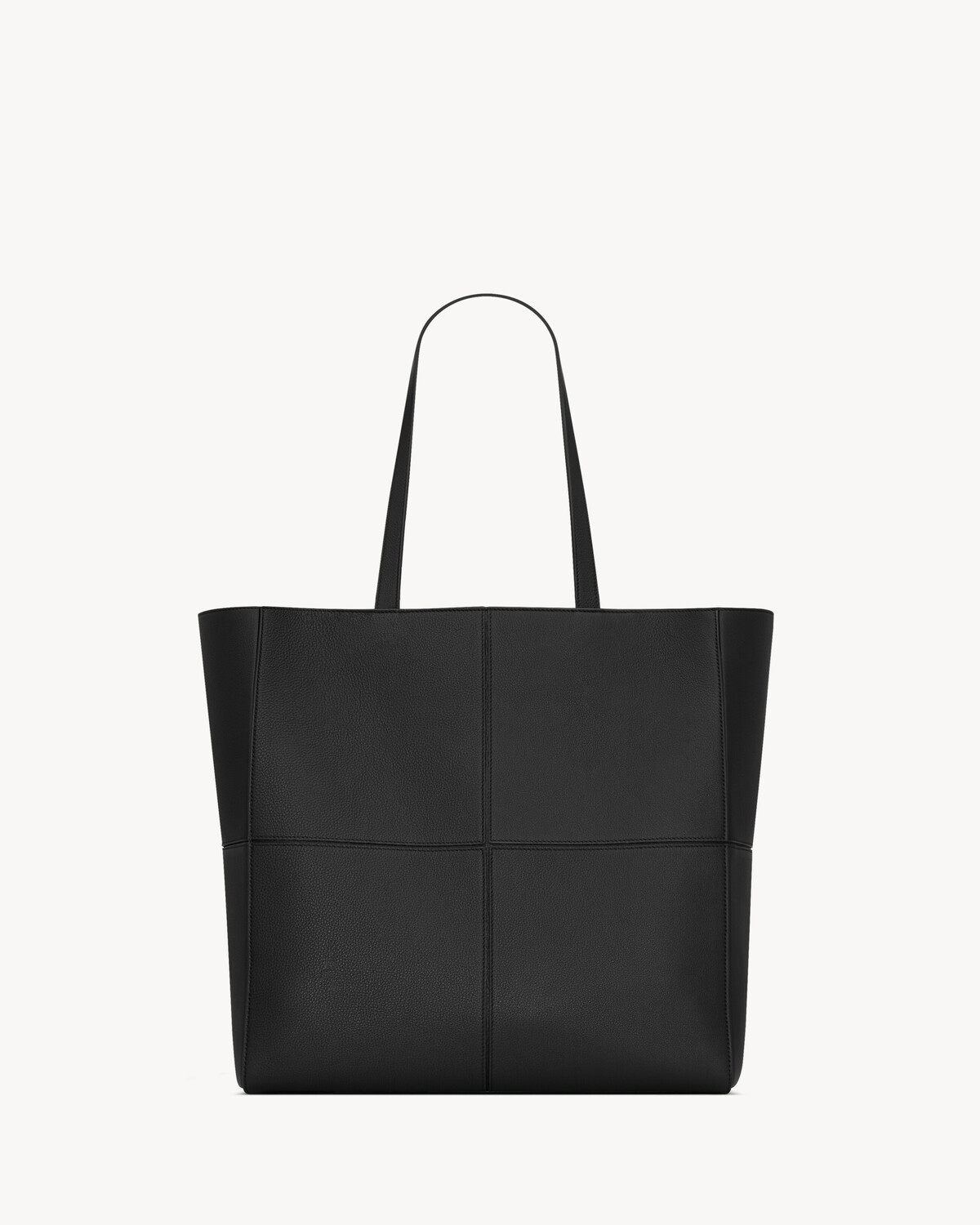 Сумка-тоут SAINT LAURENT PARIS 4 CARRE из кожи, оранжевый — фото 2