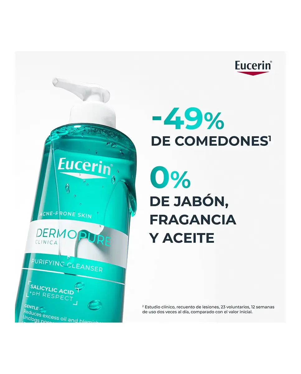 Гель для умывания Eucerin — Очищающий гель Purificante DermoPure Clinical, 200 мл — фото 2
