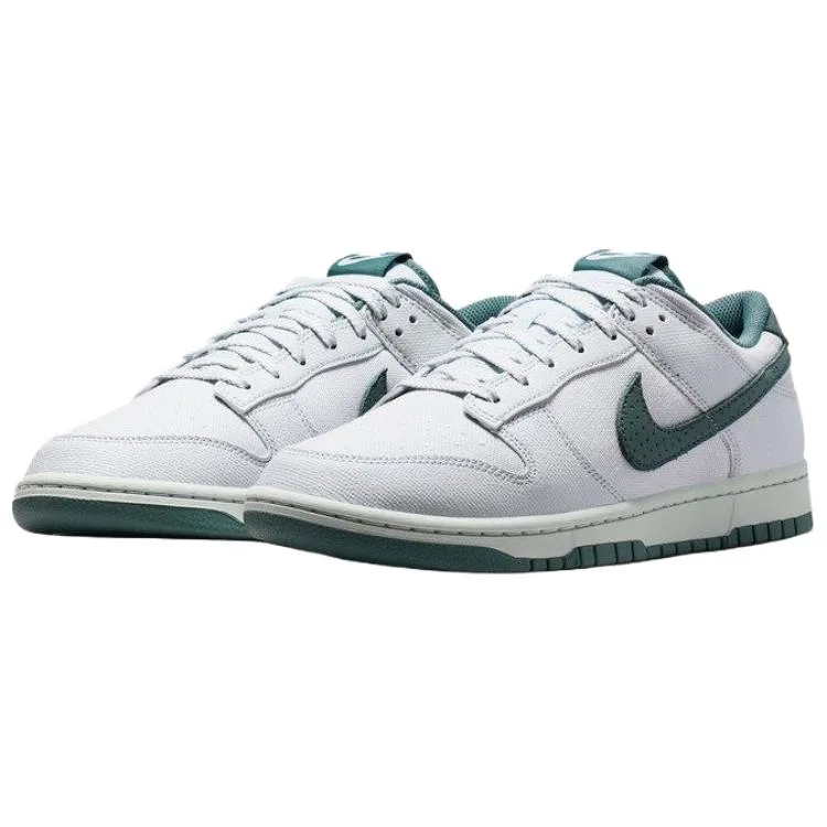 Кроссовки скейтбординговые Nike Dunk Low серо-зеленые — фото 4