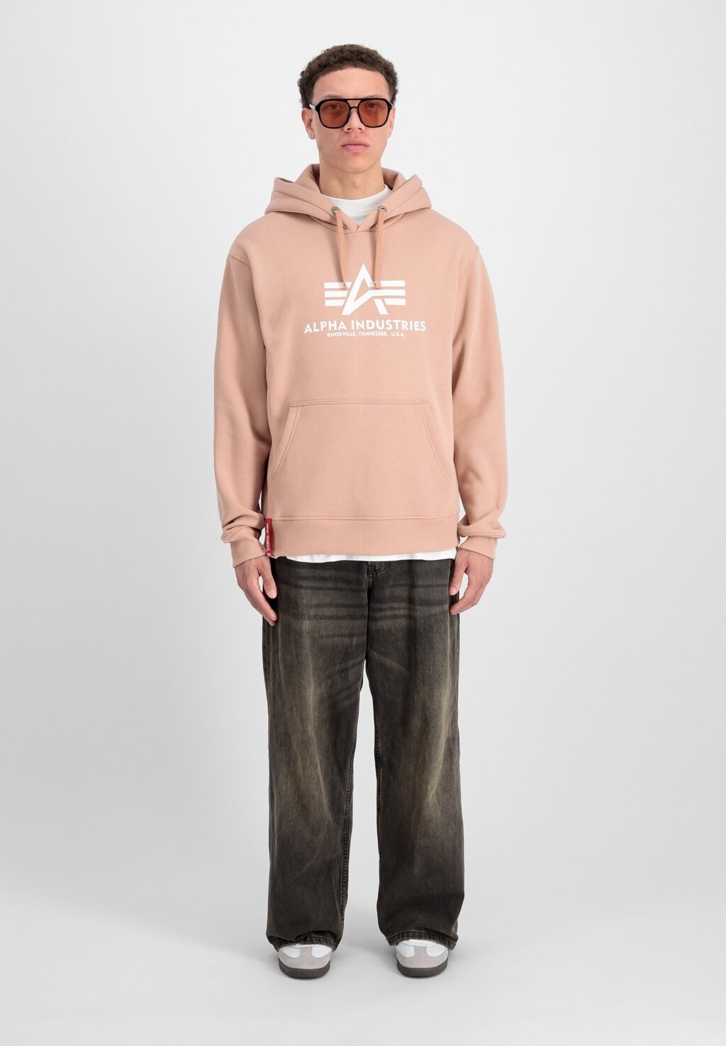 

Толстовка с капюшоном Alpha Industries, коралл