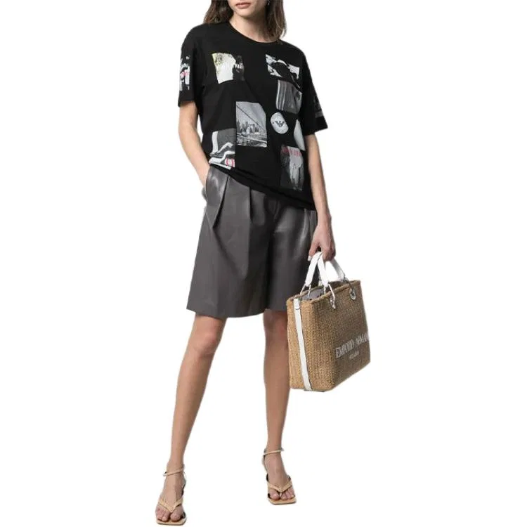 Футболка SS21 женская Black EMPORIO ARMANI — фото 3