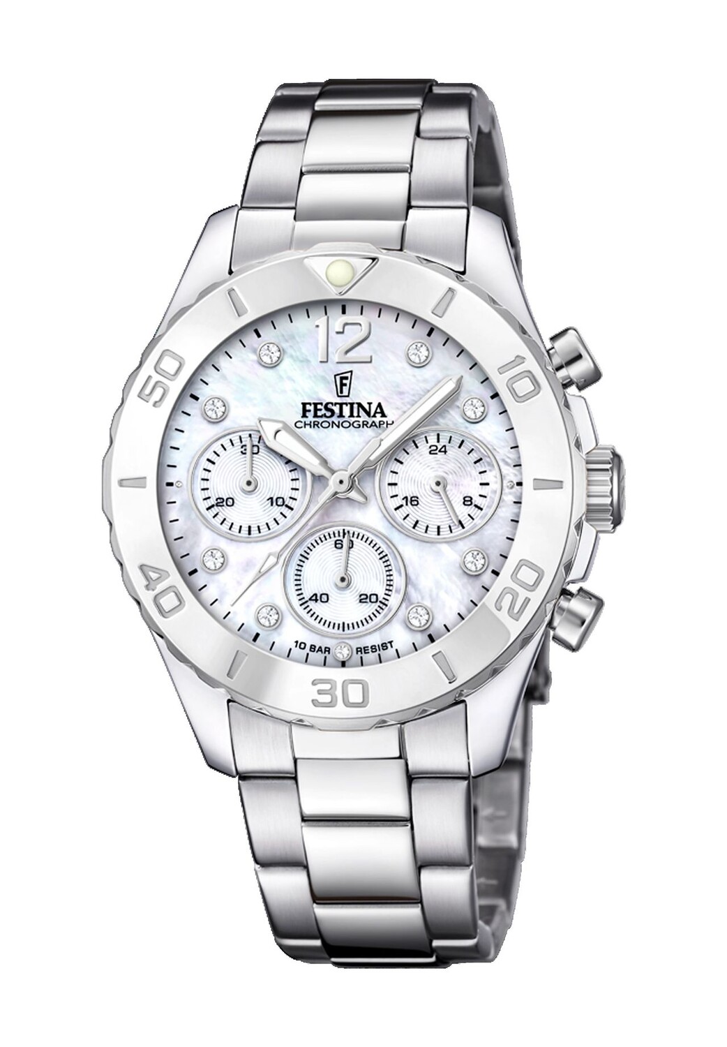 

Женский хронограф FESTINA, серебро
