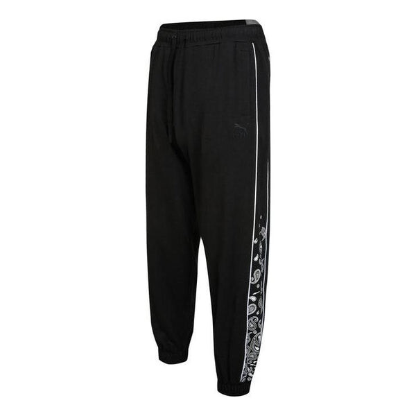 

Брюки paisley sweat pants 'black' Puma, черный