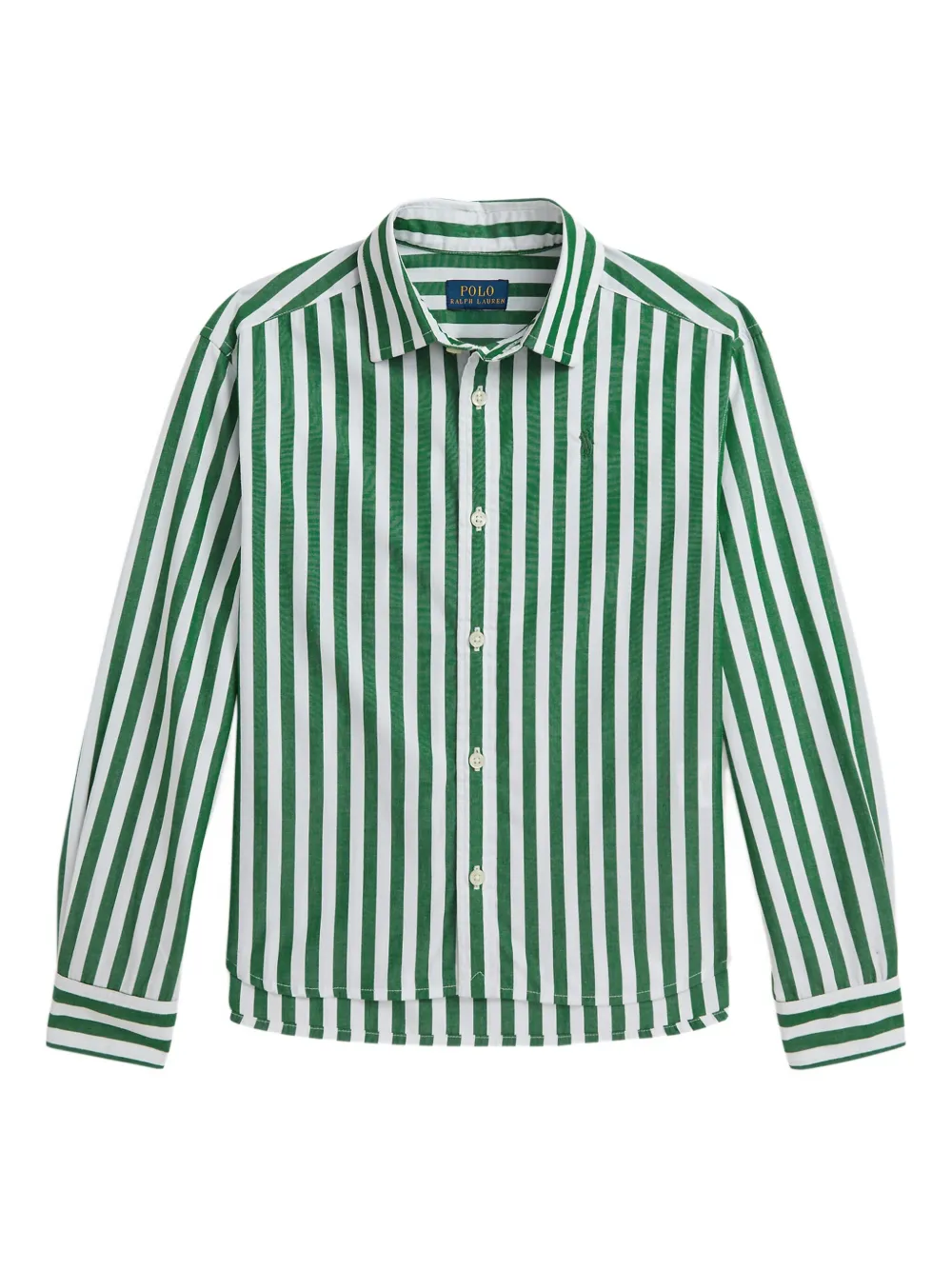 

Полосатая рубашка на пуговицах POLO RALPH LAUREN KIDS, зеленый