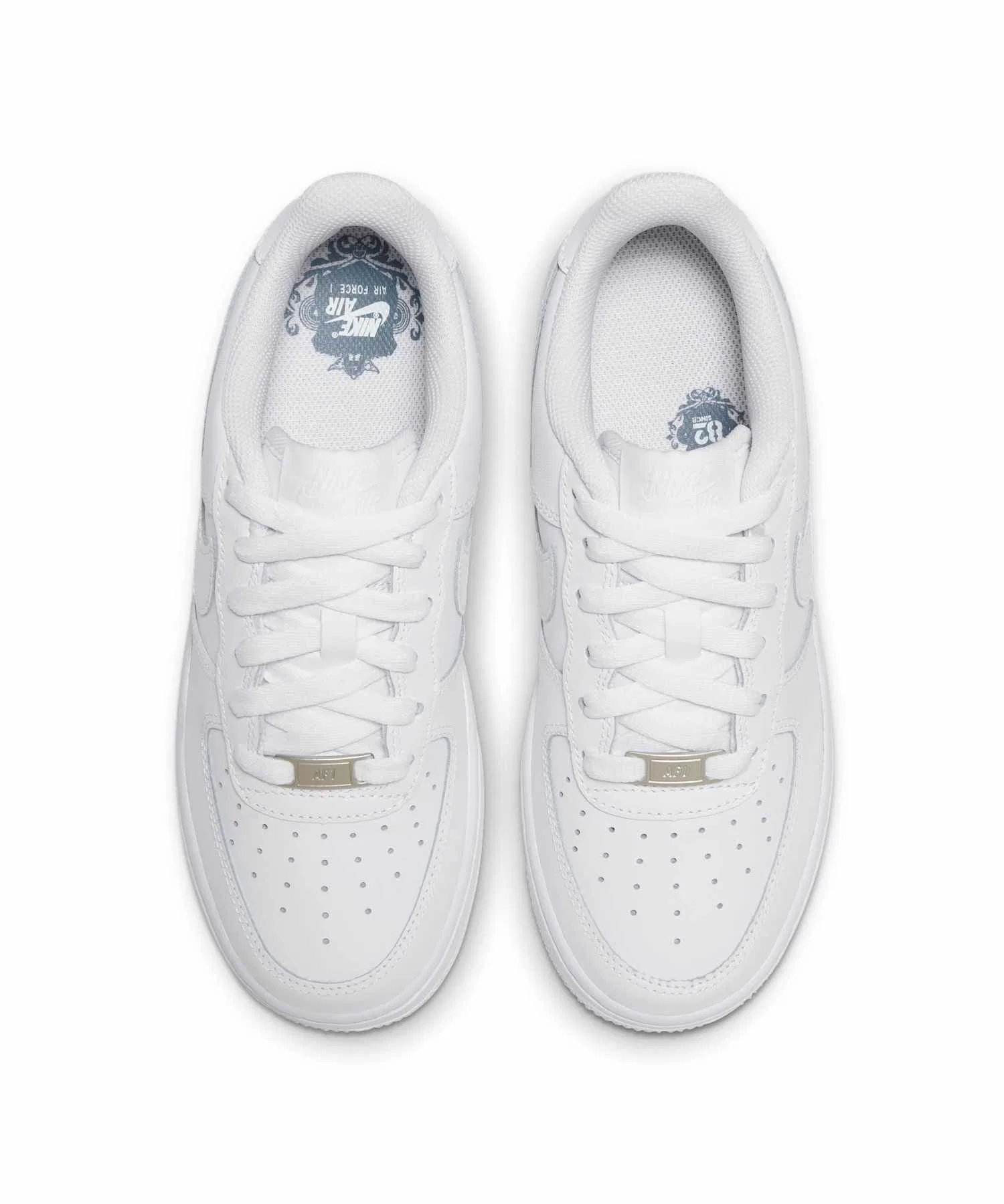 Детские кроссовки Nike Air Force 1 LE из искусственной кожи белые — фото 4