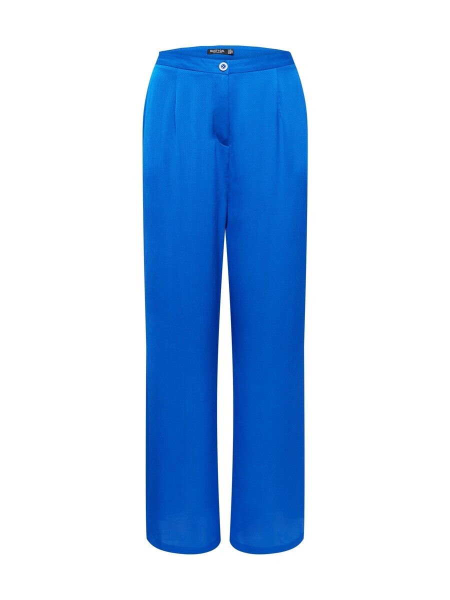 

Брюки со складками спереди Nasty Gal Plus Wide leg Pleat-Front Pants, королевский синий