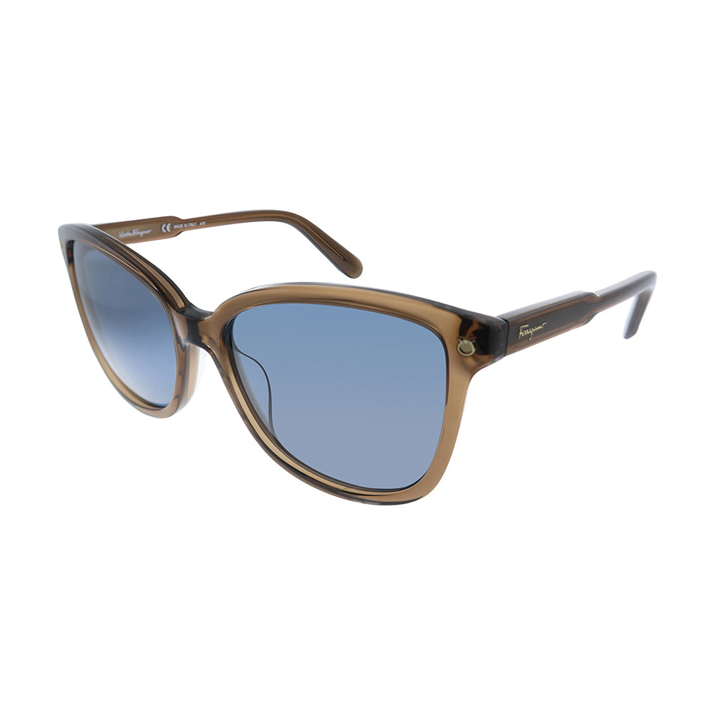

Salvatore Ferragamo SF 815S 210 56 мм унисекс квадратные солнцезащитные очки, коричневый