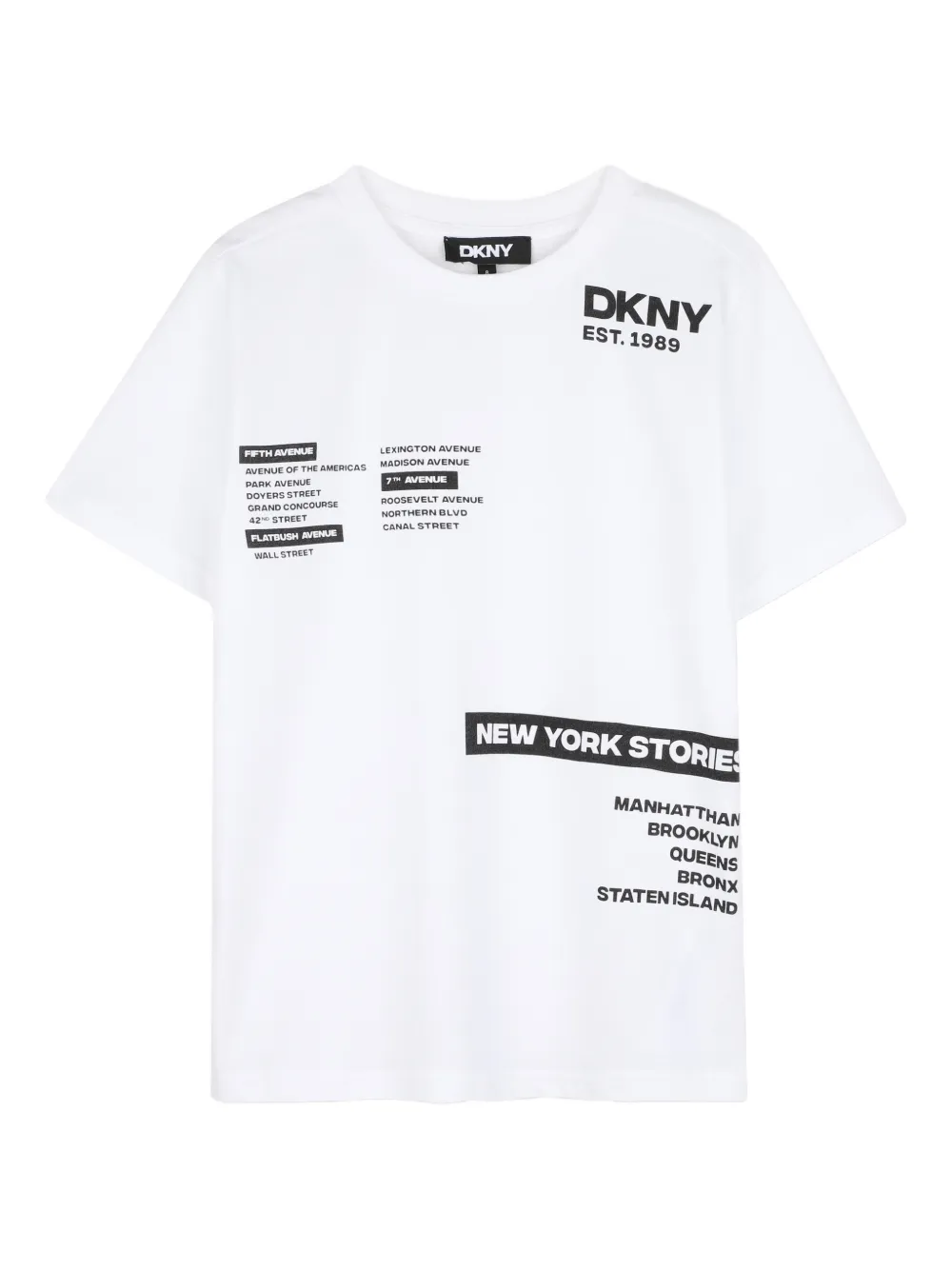 Комплект из Футболка и шортов с логотипом Dkny Kids, белый — фото 3