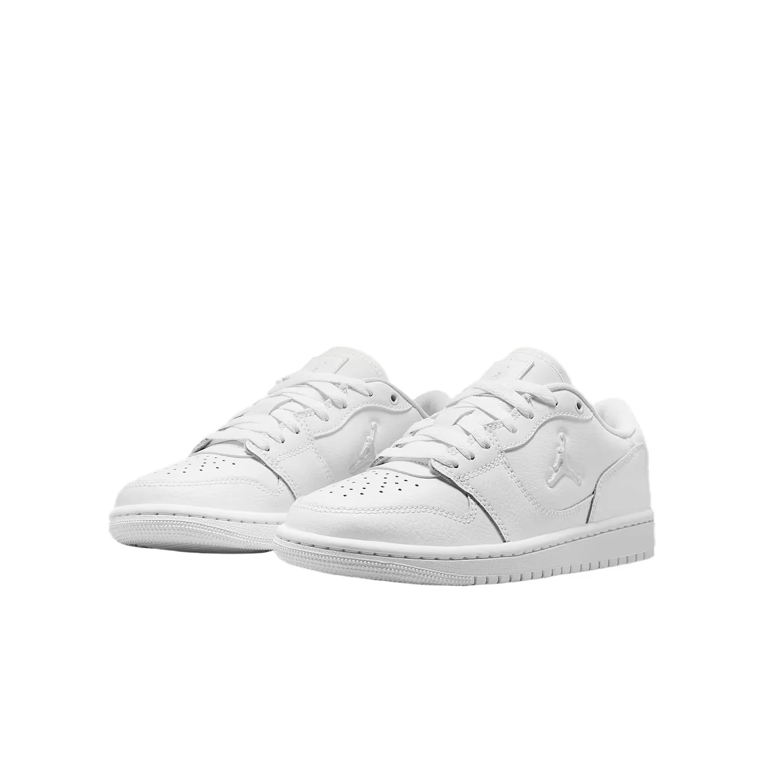 Кроссовки для скейтбординга низкие из натуральной кожи unisex для детей court connect Jordan, White/Pure Platinum — фото 4