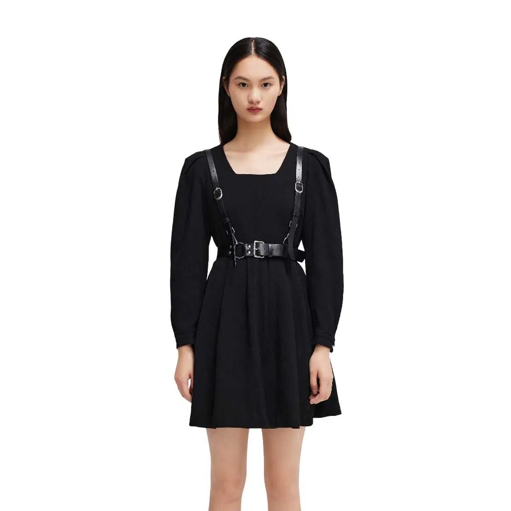 

Платье Lily French Square Neck Little Black, черный