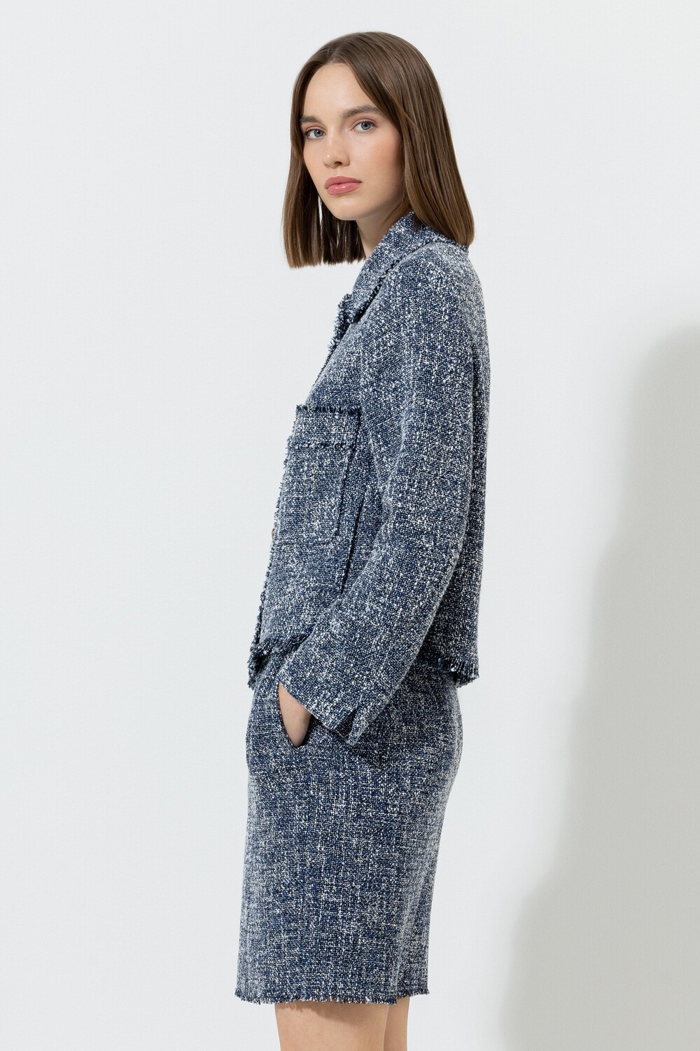 

Юбка-карандаш в твидовом стиле LUISA CERANO, цвет the shimmering summer tweed