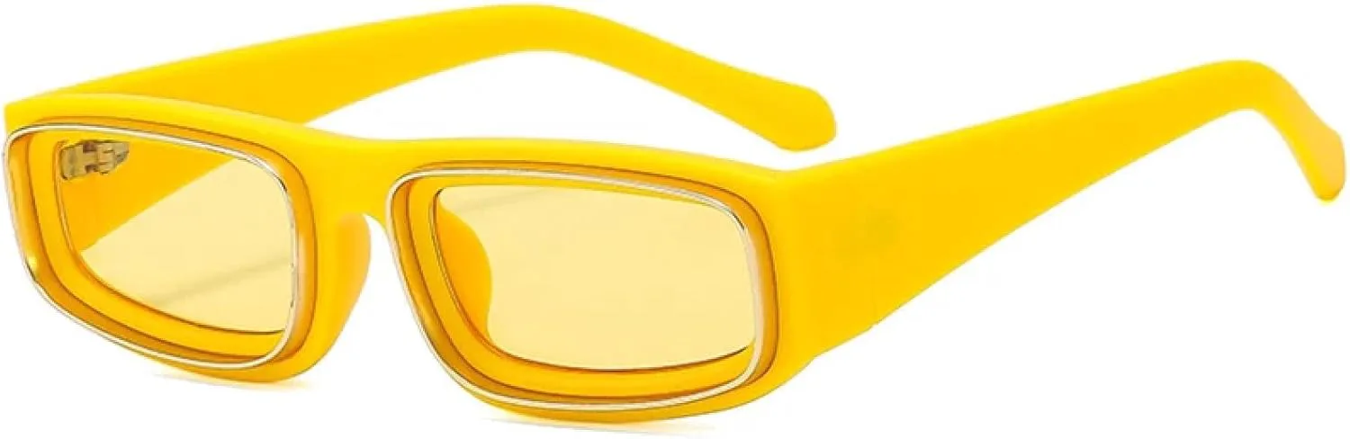 

Модные солнцезащитные очки для женщин в винтажном желто-оранжевом стиле, мужские солнцезащитные очки с защитой от УФ-излучения UV400 SZVVBKK, Yellow Yellow