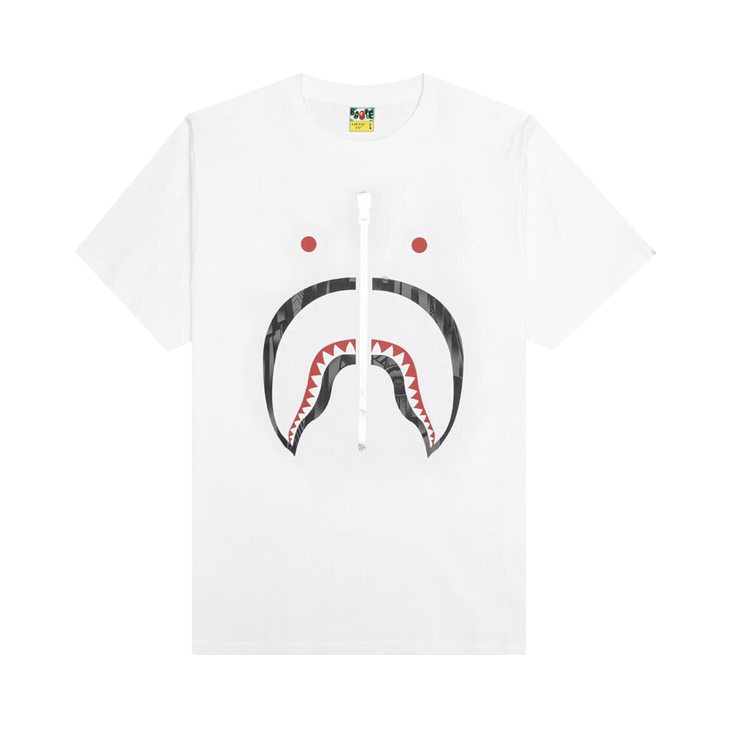 

Футболка BAPE Speed Racer Shark, цвет Белый/Черный