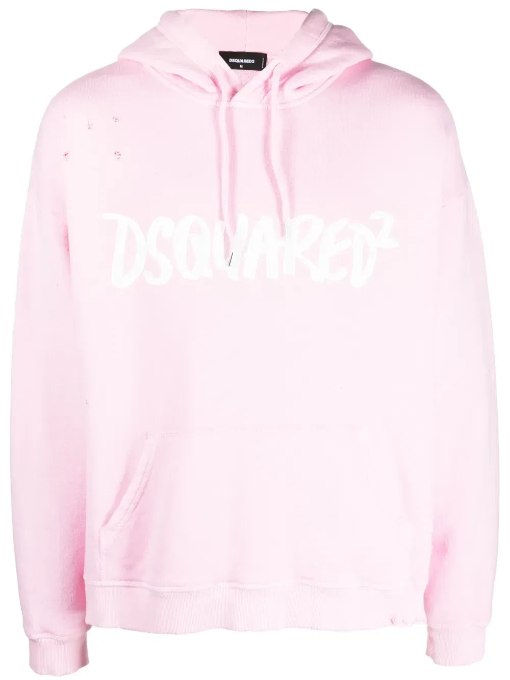 Худи с эффектом потертости Dsquared2, розовый
