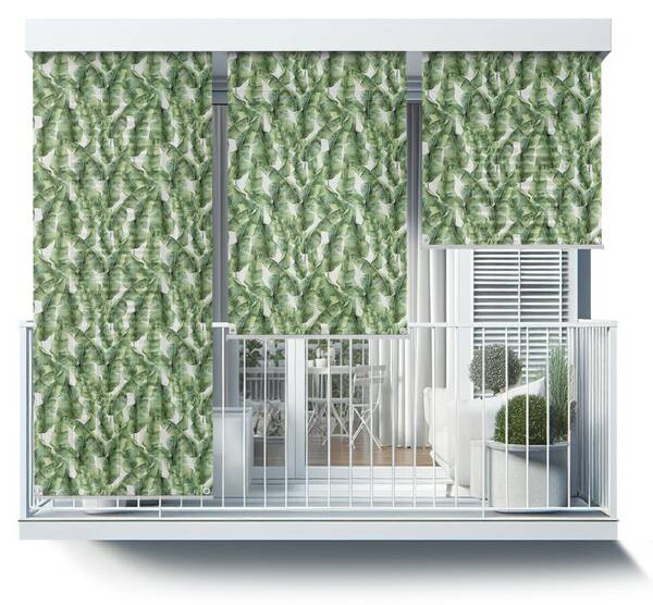 

Рулонные шторы Tulup Bananenblätter, 40x290x1 см, зеленый