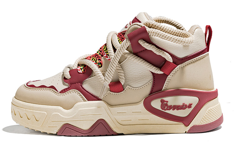

Кроссовки WARRIOR Skateboarding Shoes Women's High-top Red, красный