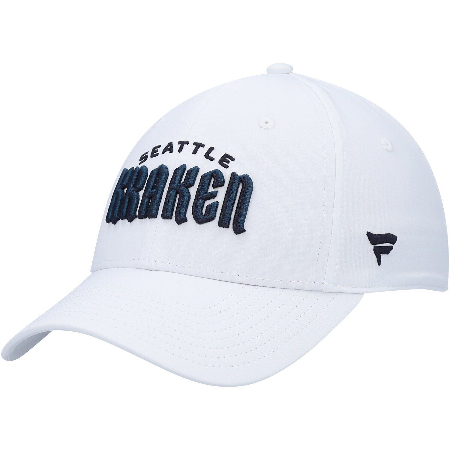 

Белая мужская гибкая шляпа с фирменным логотипом Seattle Kraken Wordmark Fanatics