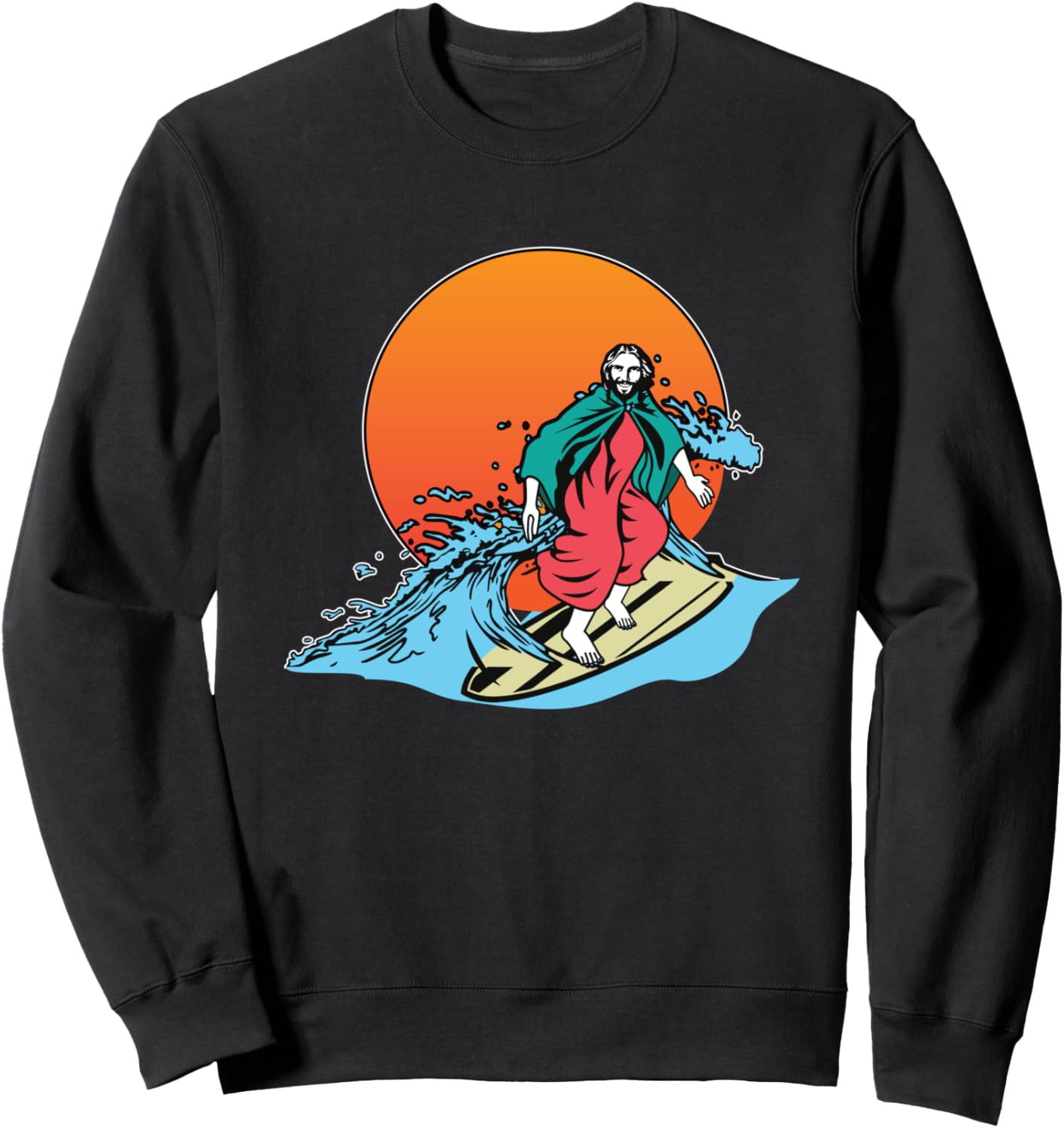 

Толстовка с надписью «Иисус серфинг, Христианство, Крутая толстовка с надписью «Иисус серфинг», черная» Surfing Gifts & Surfing Equipment & Religious Gifts, Черный, Толстовка с надписью «Иисус серфинг, Христианство, Крутая толстовка с надписью «Иисус серф