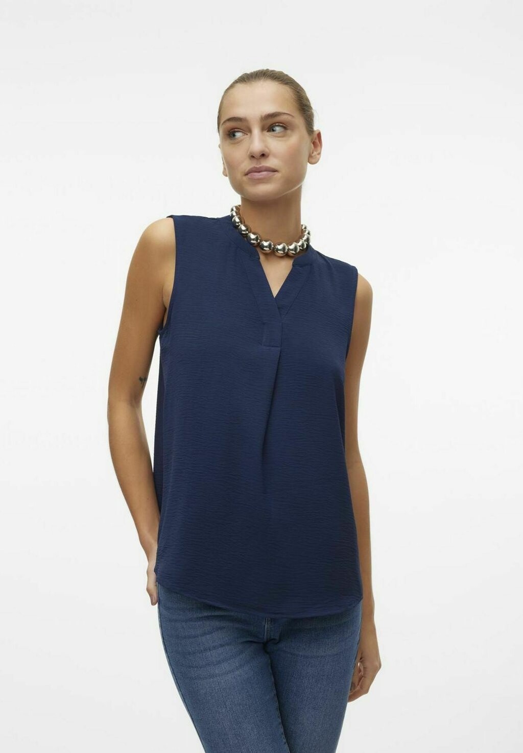 

Топ VMELVA Vero Moda, цвет navy blazer