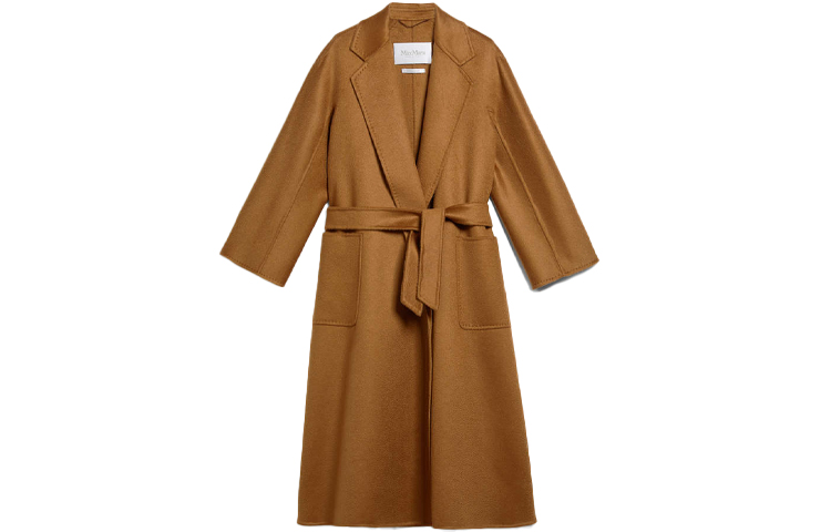 

MaxMara Лакированное пальто женское умбра, Umber