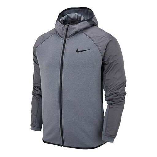 

Толстовка men's casual hooded jacket gray Nike, серый