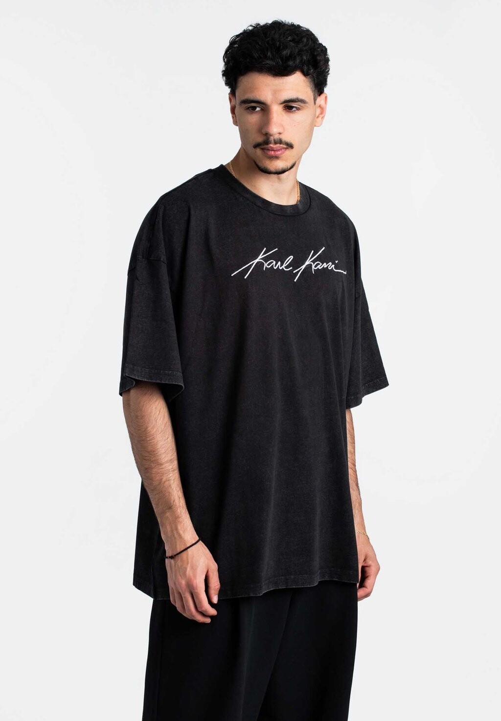 

Принт на футболке Autograph Boxy Karl Kani, черный
