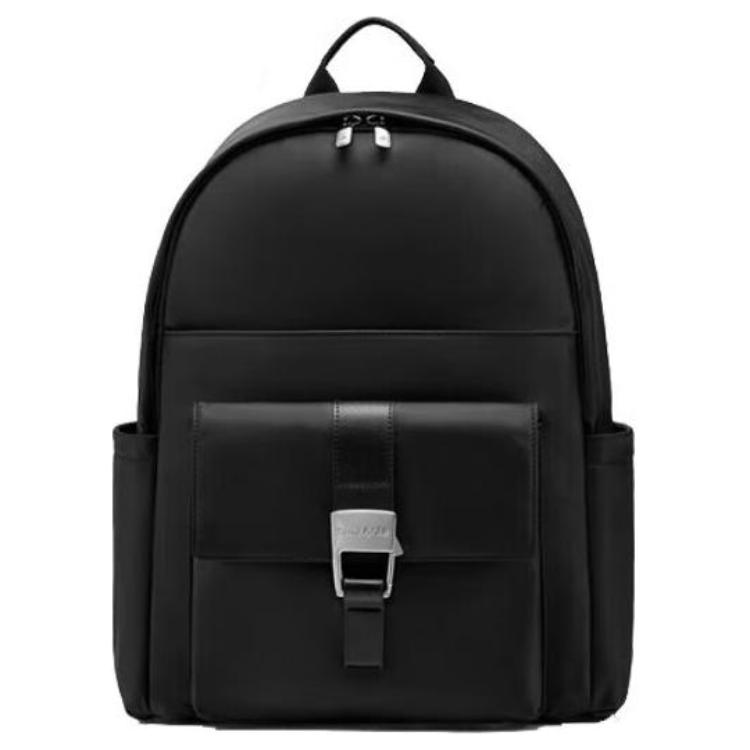 

Samsonite Большой черный рюкзак из ткани с микрофибровой кожей