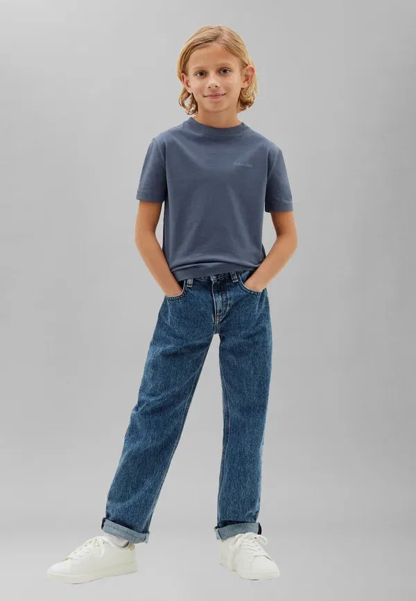Футболка Calvin Klein Jeans Small Chest Logo Basic, цвет ночно-синий — фото 2