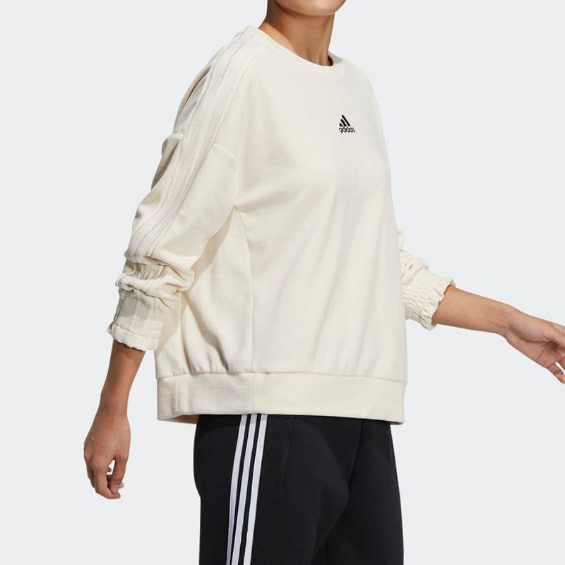 Свитшот женский экрю Adidas — фото 4
