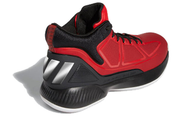 Кроссовки d rose 10 красные Adidas, черный — фото 3