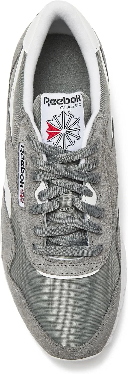 Кроссовки Reebok Klassische Nylon для Herren, Tennisschuhe, Pure Grey5 Footwear White Footwear White — фото 4