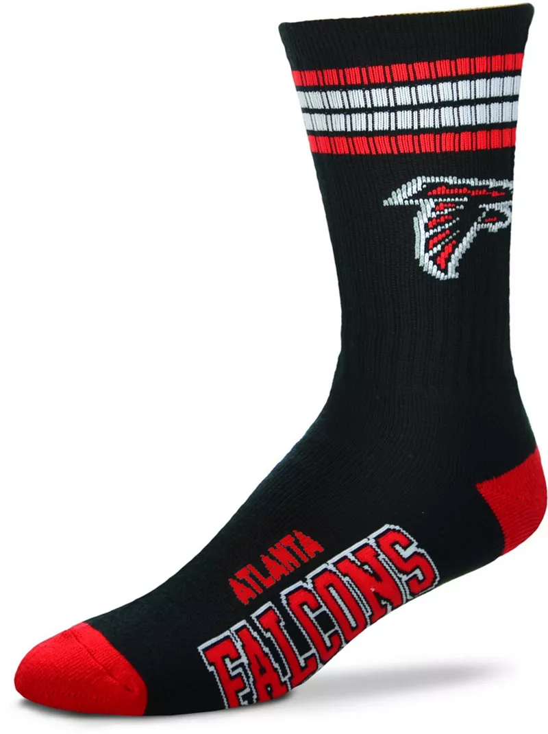 

Носки Deuce с четырьмя полосками для босых ног Atlanta Falcons For Bare Feet