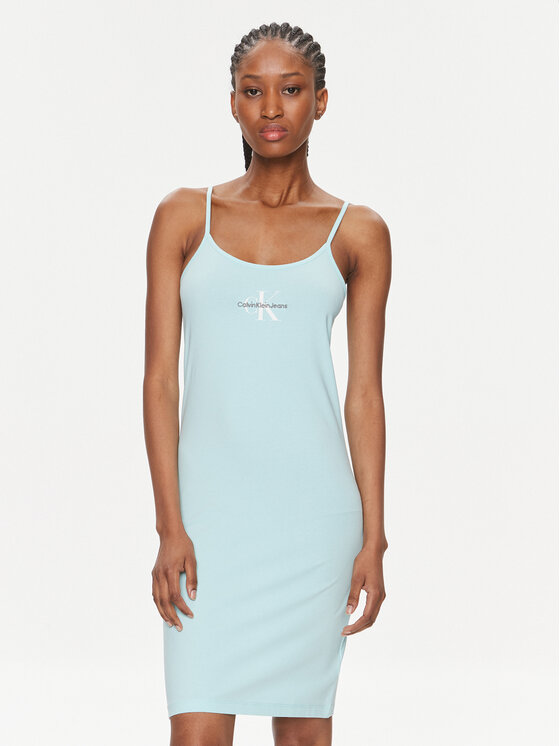 

Летнее платье облегающего кроя J20J223420 Calvin Klein Jeans, голубой
