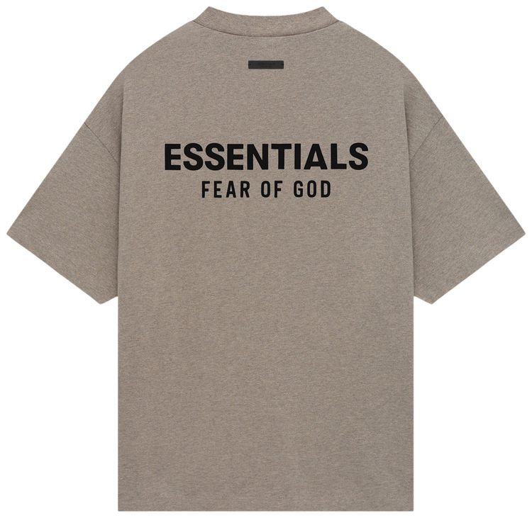 Футболка Fear of God Essentials Jersey Crewneck Tee 'Heather Grey', серый — фото 2