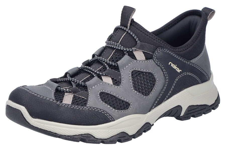 

Слипоны Rieker, черный