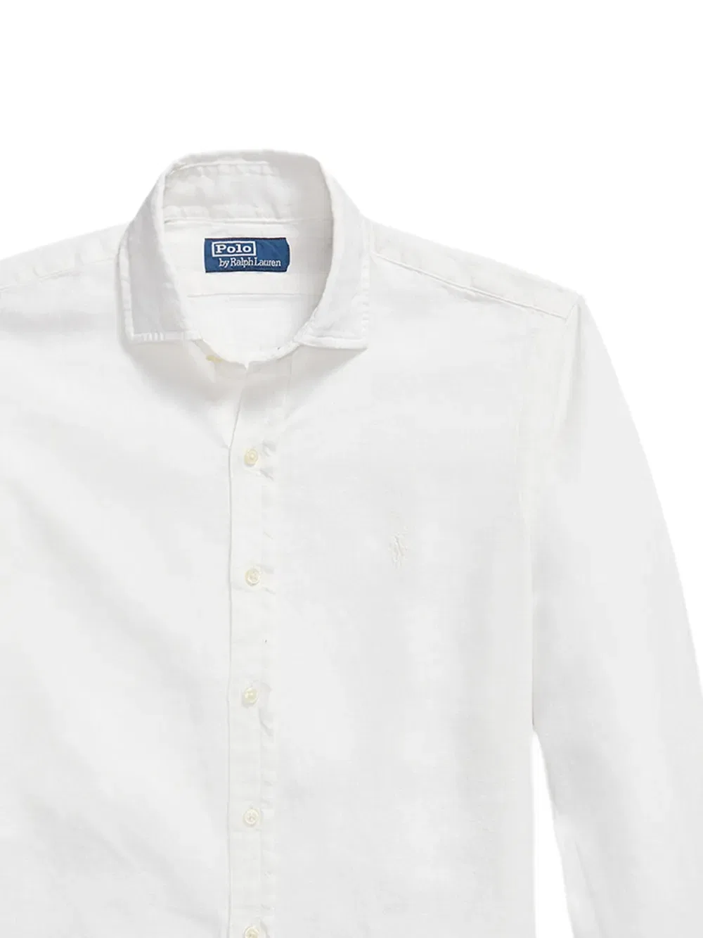 Льняная рубашка на пуговицах Polo Ralph Lauren, белый — фото 2