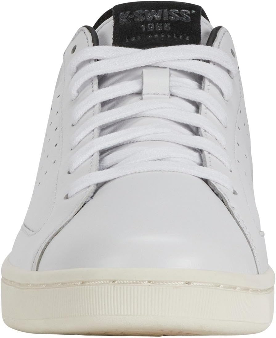 Мужские кожаные кроссовки K-Swiss Lozan Klub, белый/черный — фото 2