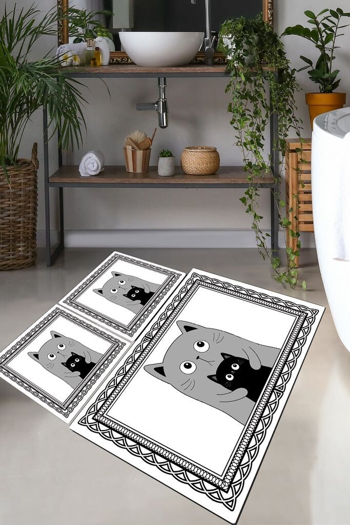 

Mijolnir, Mom Cat, набор ковриков для ванной (3 шт.), разноцветный, 100 % ПОЛИЭСТЕР, 50 х 60 см, мультиколор