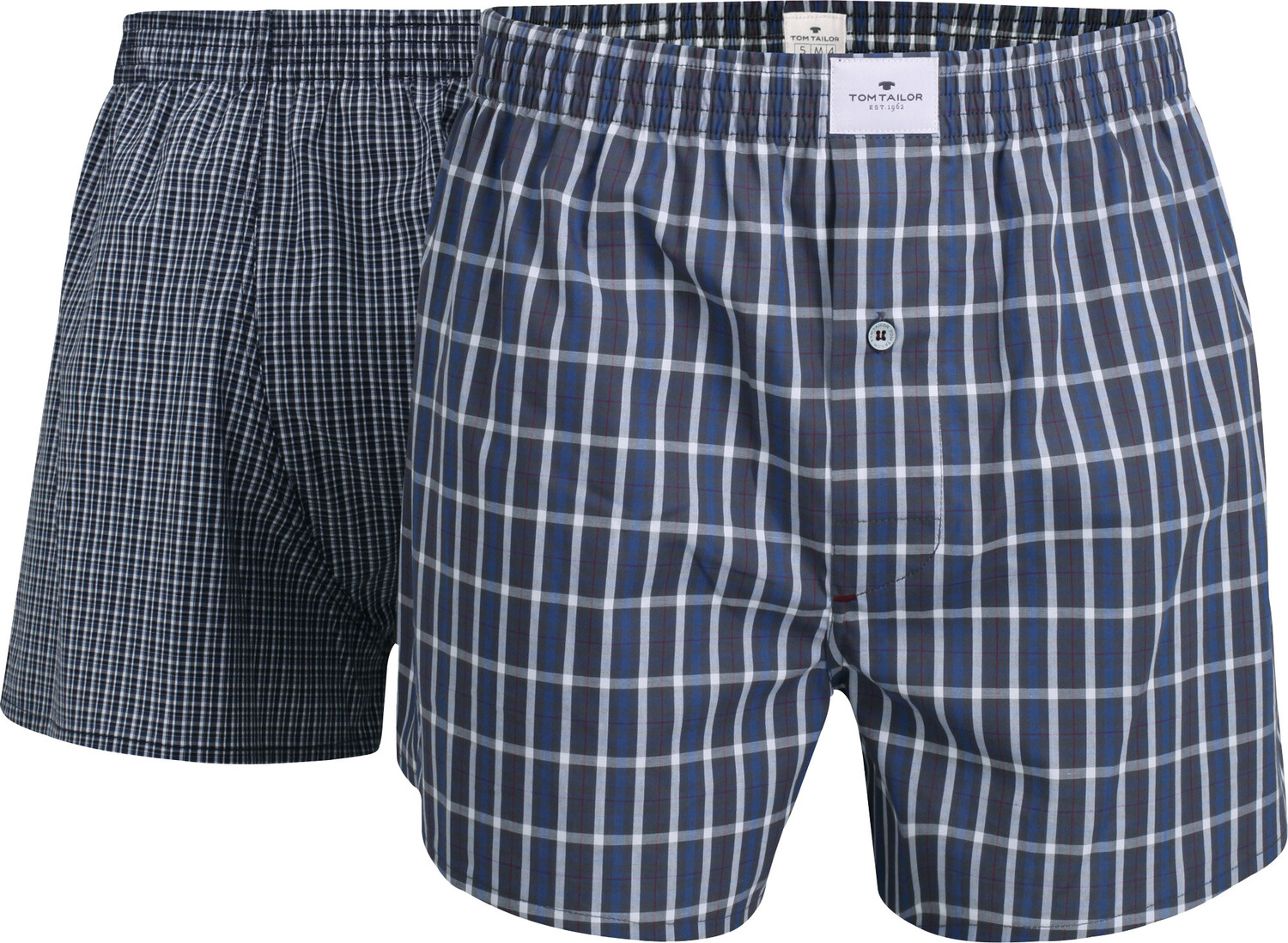 

Трусы Tom Tailor Boxershorts 2er Pack, цвет grau blau kariert