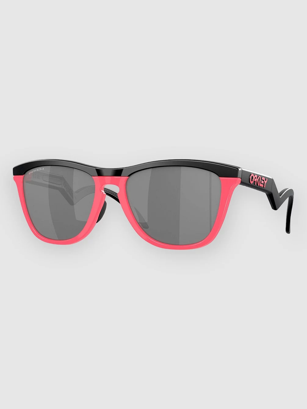 

Гибридные матовые черные/неоновые розовые солнцезащитные очки Frogskins Oakley, черный