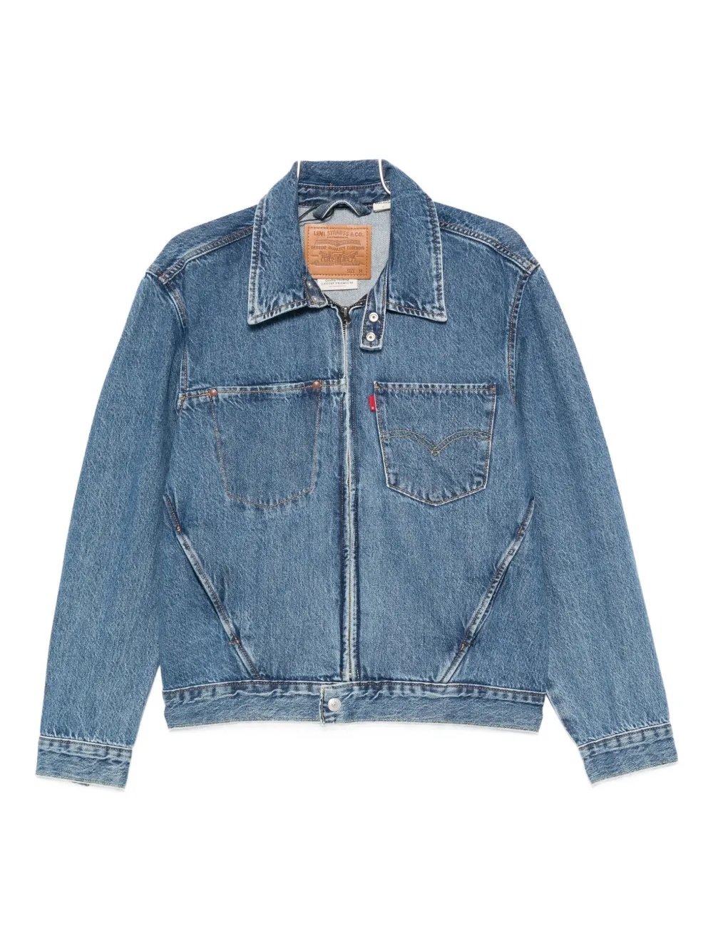 

Джинсовая куртка на молнии спереди Levi's, синий