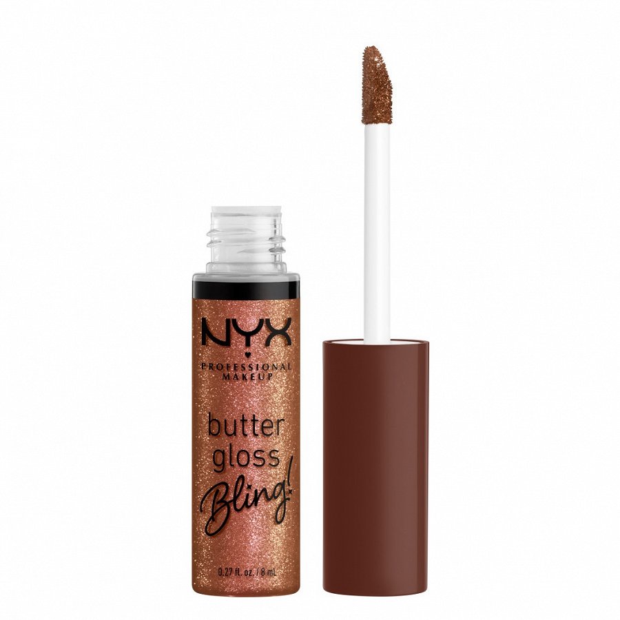 

Блеск для губ butter gloss bling Nyx Professional Makeup, цвет hustla, 8 мл