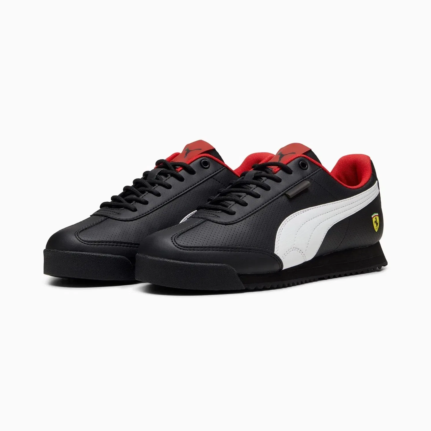 Мужские черные кроссовки Puma Scuderia Ferrari Roma Via 308378-01 для автоспорта VER1531
