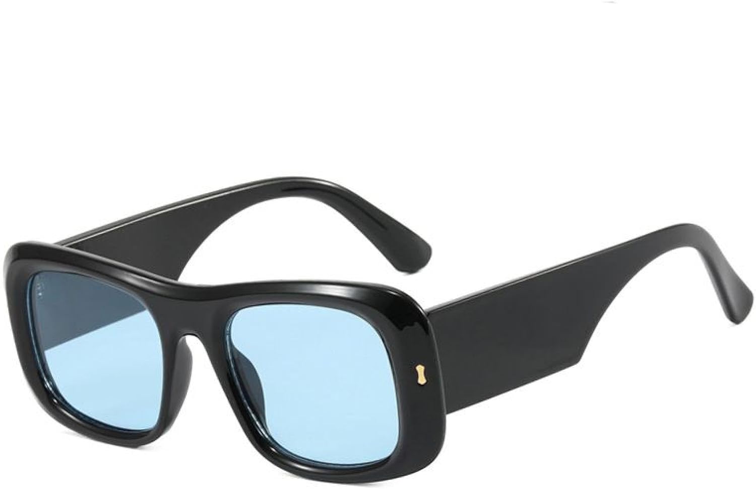 

Винтажные прямоугольные солнцезащитные очки для женщин и мужчин, роскошные, модные, в стиле панк, с защитой от УФ-излучения UV400, для активного отдыха на природе TVTBBVV, Blackblue